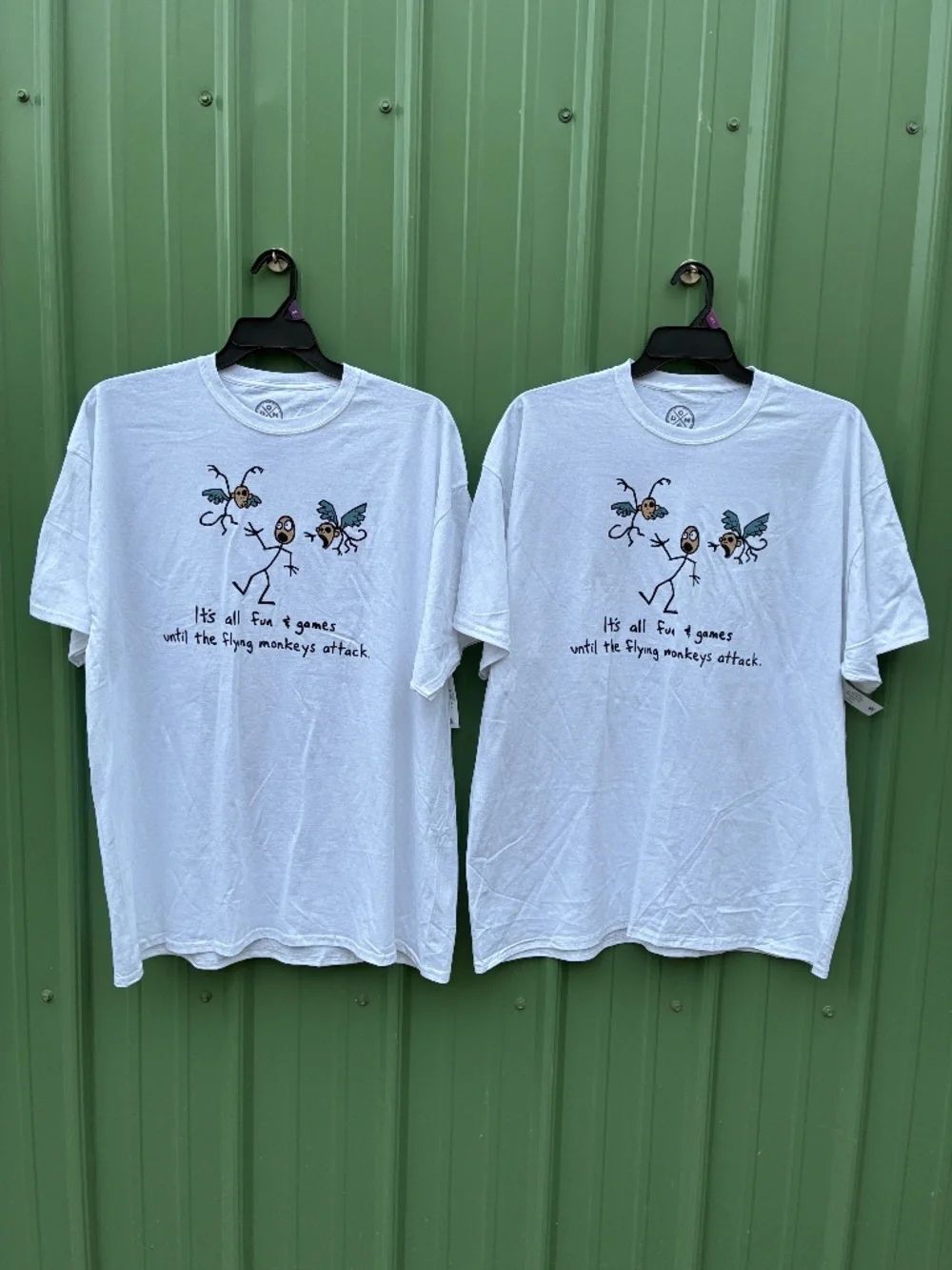 Flying Monkeys Attack Short Sleeve Graphic T-Shirts 2-Pack Size XXL